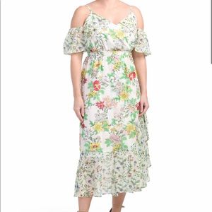 NWT Nanette Floral Print hi lo maxi